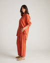 Cooling Stretch Cupro Artist Shirt - Warm Russet