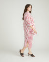 Cooling Stretch Cupro Artist Shirt - Morningstar Print in Red