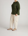 Joan Liquid Jersey Long Sleeve Top - Coratina Green | Plus Size & Straight Size Women's Fashion | Universal Standard