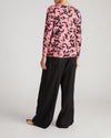 Joan Liquid Jersey Long Sleeve Top - Pink Sgraffito Print | Plus Size & Straight Size Women's Fashion | Universal Standard
