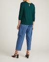 Joan Liquid Jersey Long Sleeve Top - Forest Green | Plus Size & Straight Size Women's Fashion | Universal Standard