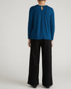 Joan Liquid Jersey Long Sleeve Top - Blue Teal | Plus Size & Straight Size Women's Fashion | Universal Standard