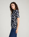 Louise Short Sleeve Liquid Jersey Top - Mystic Blossom | Plus Size & Straight Size Women's Fashion | Universal Standard