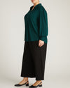 Moore Liquid Jersey Blouse - Forest Green | Plus Size & Straight Size Women's Fashion | Universal Standard