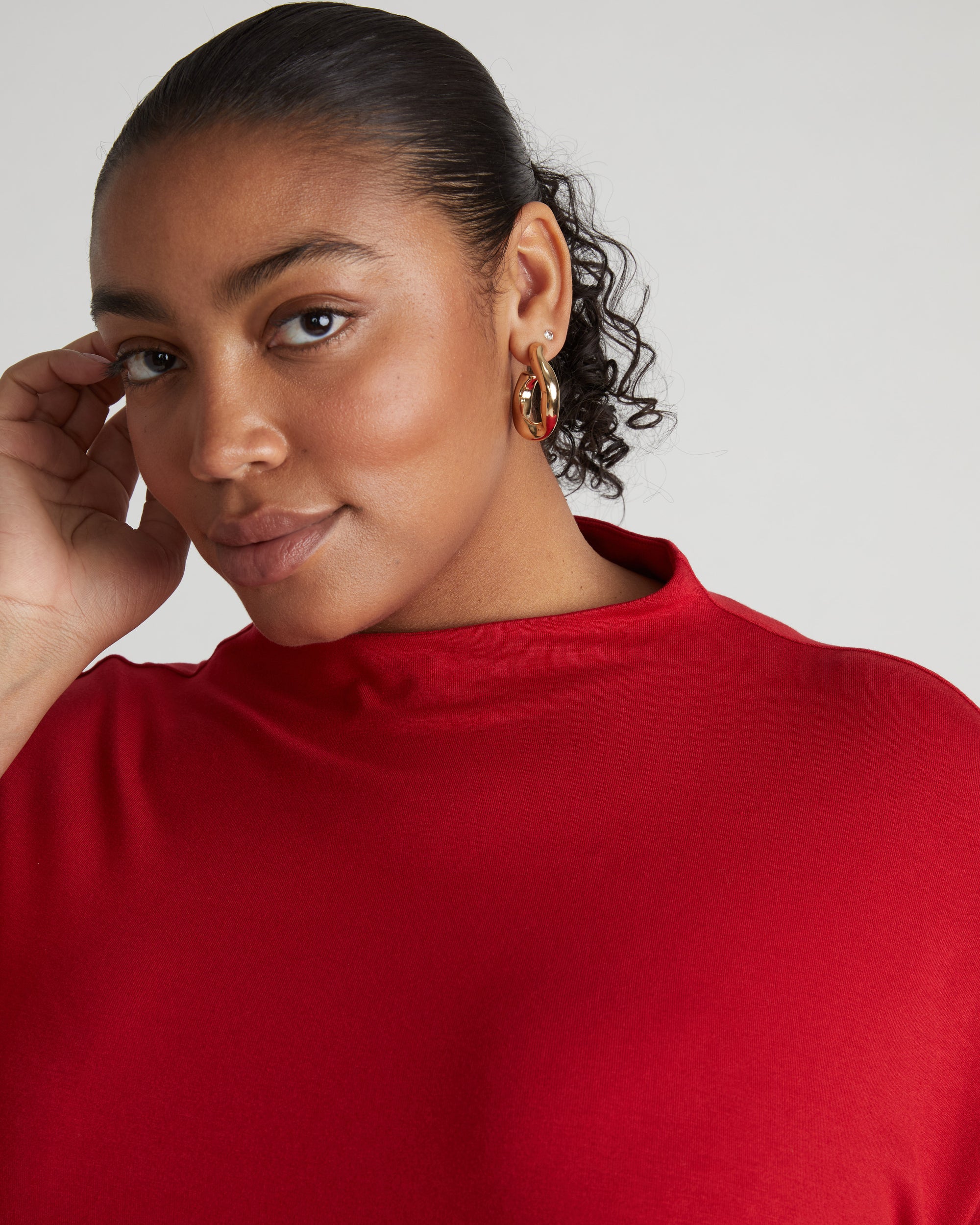 Petra Liquid Jersey Top - New York Red | Plus Size & Straight Size Women's Fashion | Universal Standard
