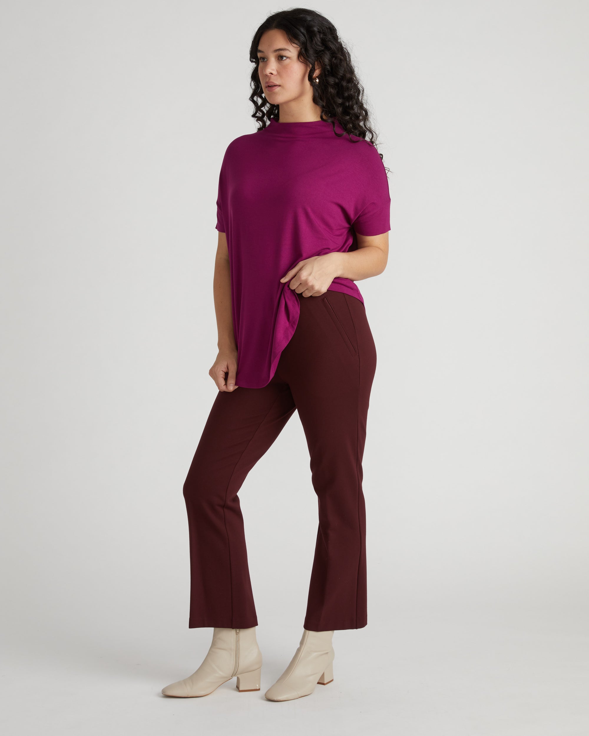 Petra Liquid Jersey Top - Rothko Purple