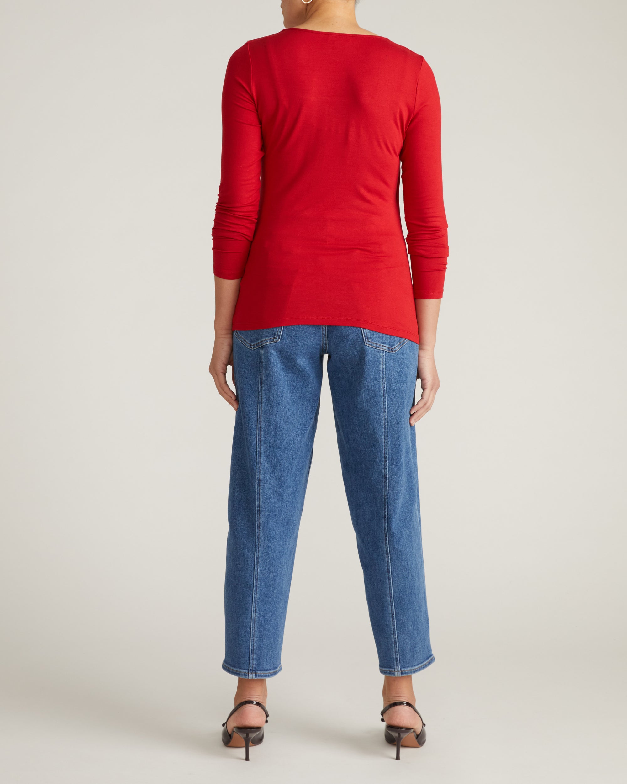 Agatha Liquid Jersey Top - New York Red | Plus Size & Straight Size Women's Fashion | Universal Standard
