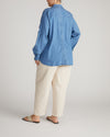 Button Back Tencel Chambray Shirt - Cove Blue | Plus Size & Straight Size Women's Fashion | Universal Standard