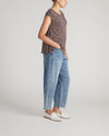 Heatwave Divine Jersey Flared Top - Brown/White Dot Print | Plus Size & Straight Size Women's Fashion | Universal Standard