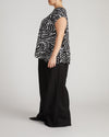 Heatwave Divine Jersey Flared Top - Black Bosco Print | Plus Size & Straight Size Women's Fashion | Universal Standard