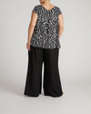 Heatwave Divine Jersey Flared Top - Black Bosco Print | Plus Size & Straight Size Women's Fashion | Universal Standard