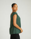 Heatwave Divine Jersey Flared Top - Conifer