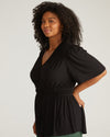 Flora Liquid Jersey Top - Black | Plus Size & Straight Size Women's Fashion | Universal Standard