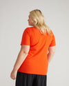 Scoop Neck Tee - Poppy