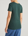 Woman wearing Scoop Neck Tee - Forest Green from Universal Standard