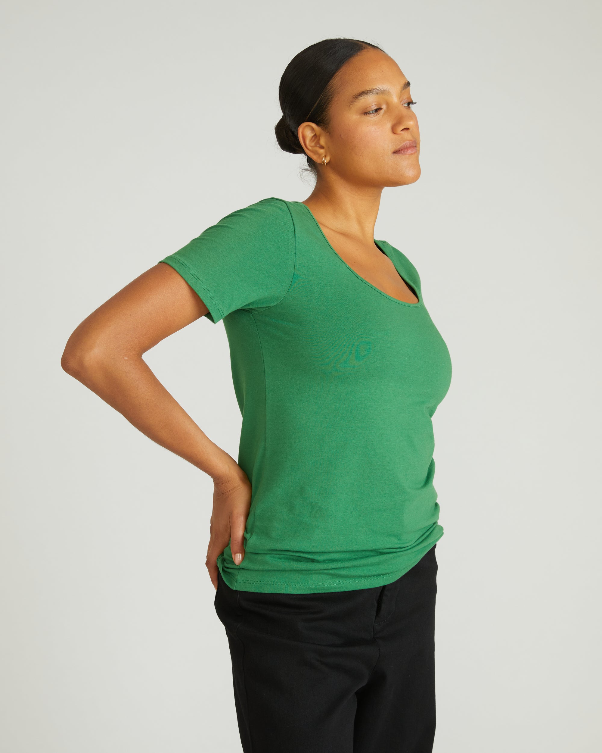 Scoop Neck Tee - Clover