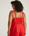 Kuki Linen Top - Ruby Red