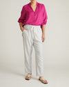 Avalon Linen Blouse - Hyper Pink | Plus Size & Straight Size Women's Fashion | Universal Standard