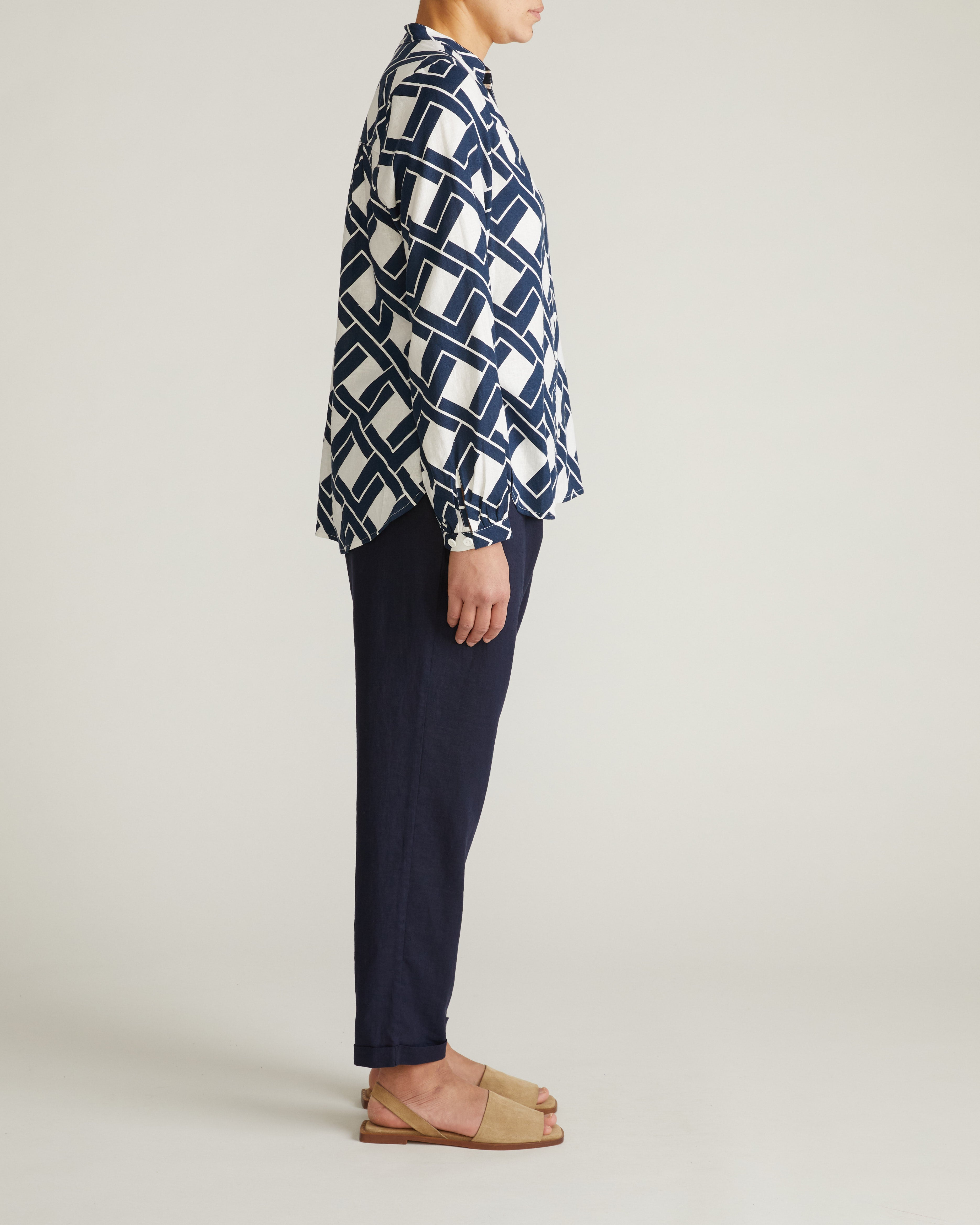 oval k   linen blouse リネン ブラウス Oversized Linen Blouse – l u • c i e e