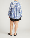 Avalon Linen Blend Blouse - Rococo Beach Print | Plus Size & Straight Size Women's Fashion | Universal Standard