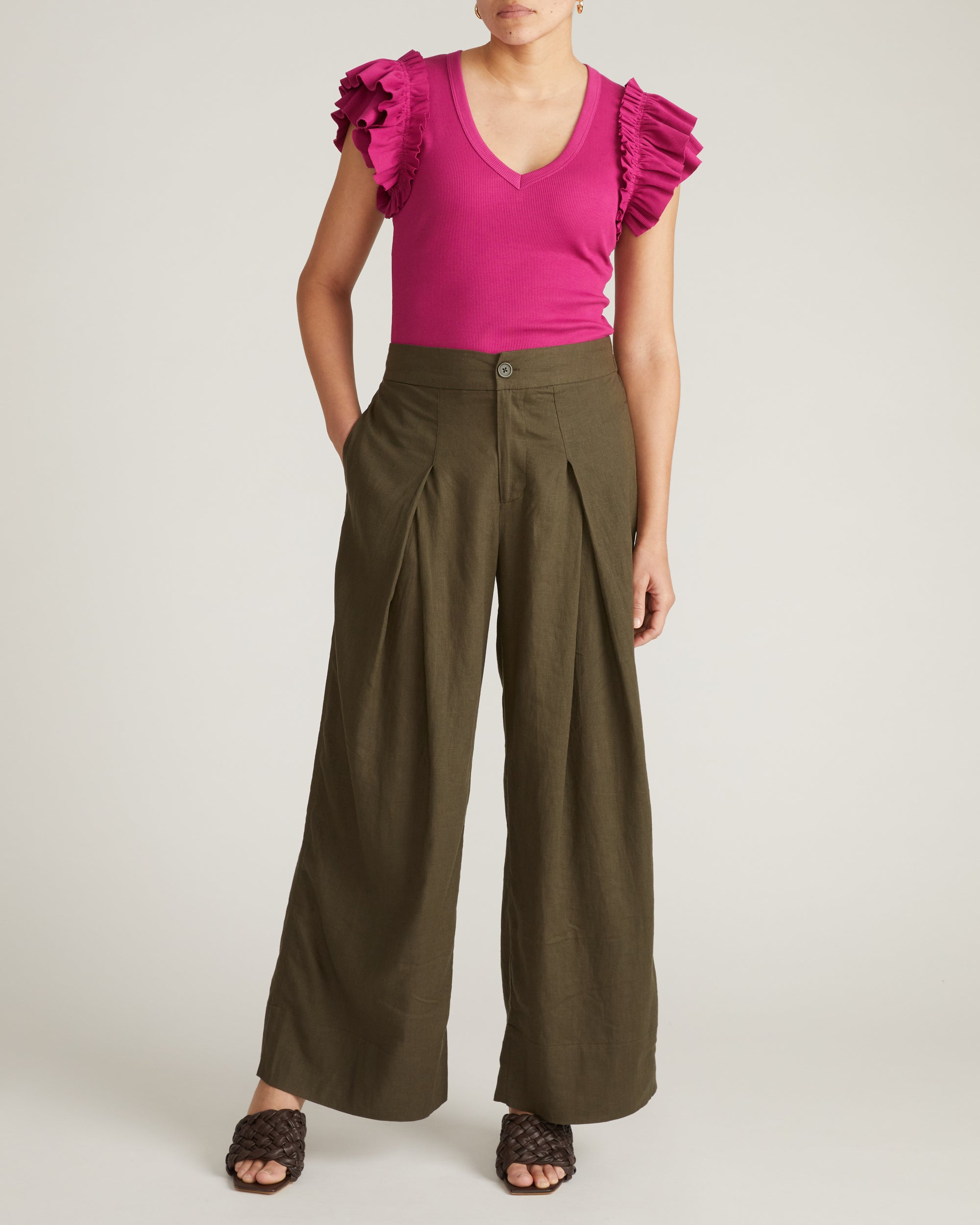 Magnolia Ribbed Top - Hyper Pink | Plus Size & Straight Size Women's Fashion | Universal Standard