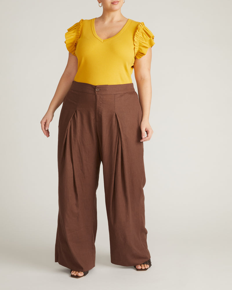 Magnolia Ribbed Top - Goldenrod | Plus Size & Straight Size Women's Fashion | Universal Standard