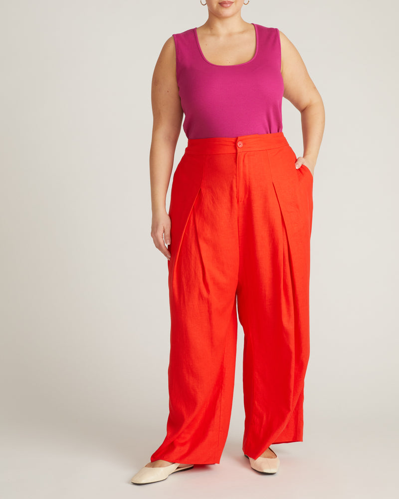 Daisy Ribbed Tank - Hyper Pink | Plus Size & Straight Size Women's Fashion | Universal Standard