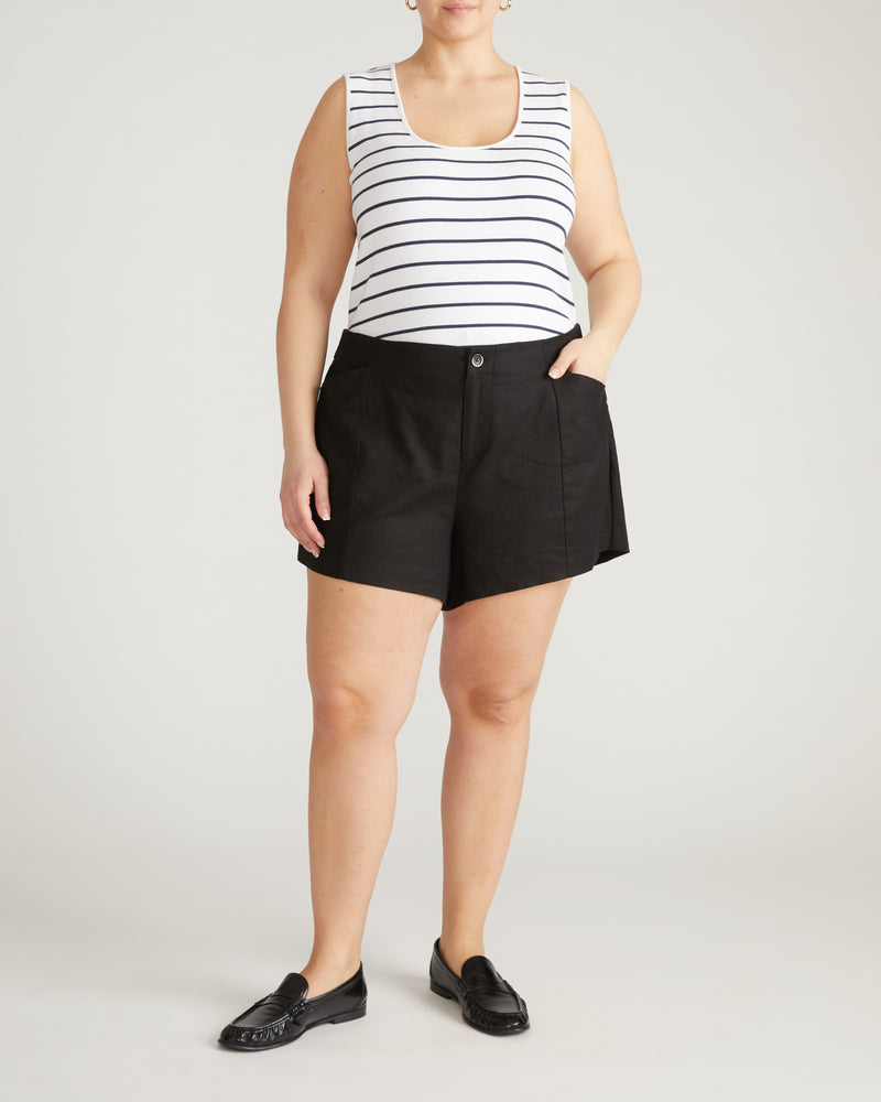 Daisy Ribbed Tank - Nautical Navy Stripe | Plus Size & Straight Size Women's Fashion | Universal Standard