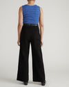Daisy Ribbed Tank - Bright Blue/White Microstripe | Plus Size & Straight Size Women's Fashion | Universal Standard
