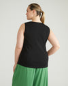 Daisy Ribbed Tank - Black | Plus Size & Straight Size Women's Fashion | Universal Standard