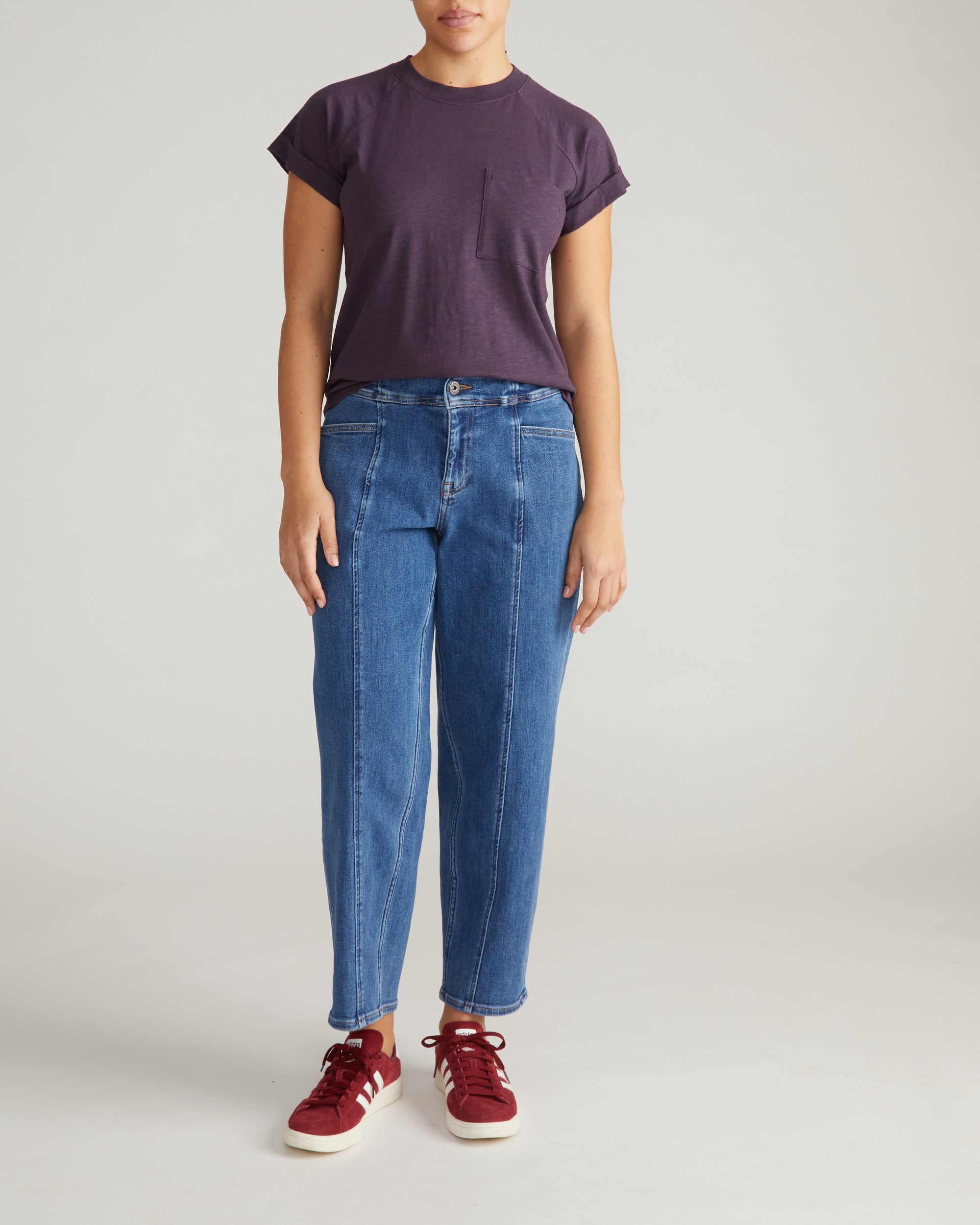 Light-As-Air Boy Tee - Purple Jewel | Plus Size & Straight Size Women's Fashion | Universal Standard