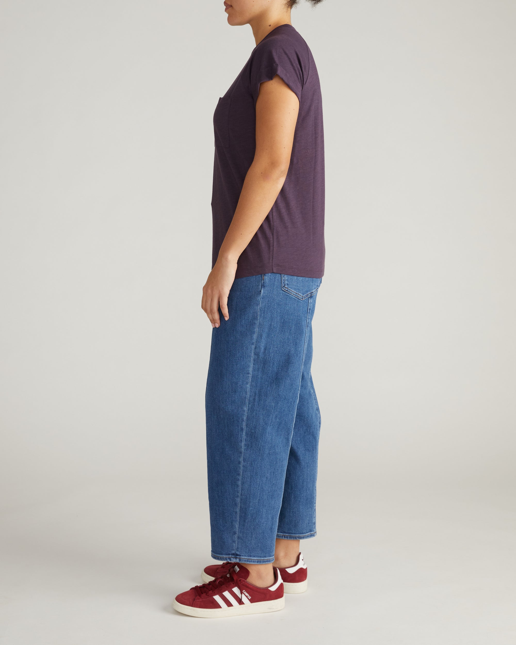 Light-As-Air Boy Tee - Purple Jewel | Plus Size & Straight Size Women's Fashion | Universal Standard