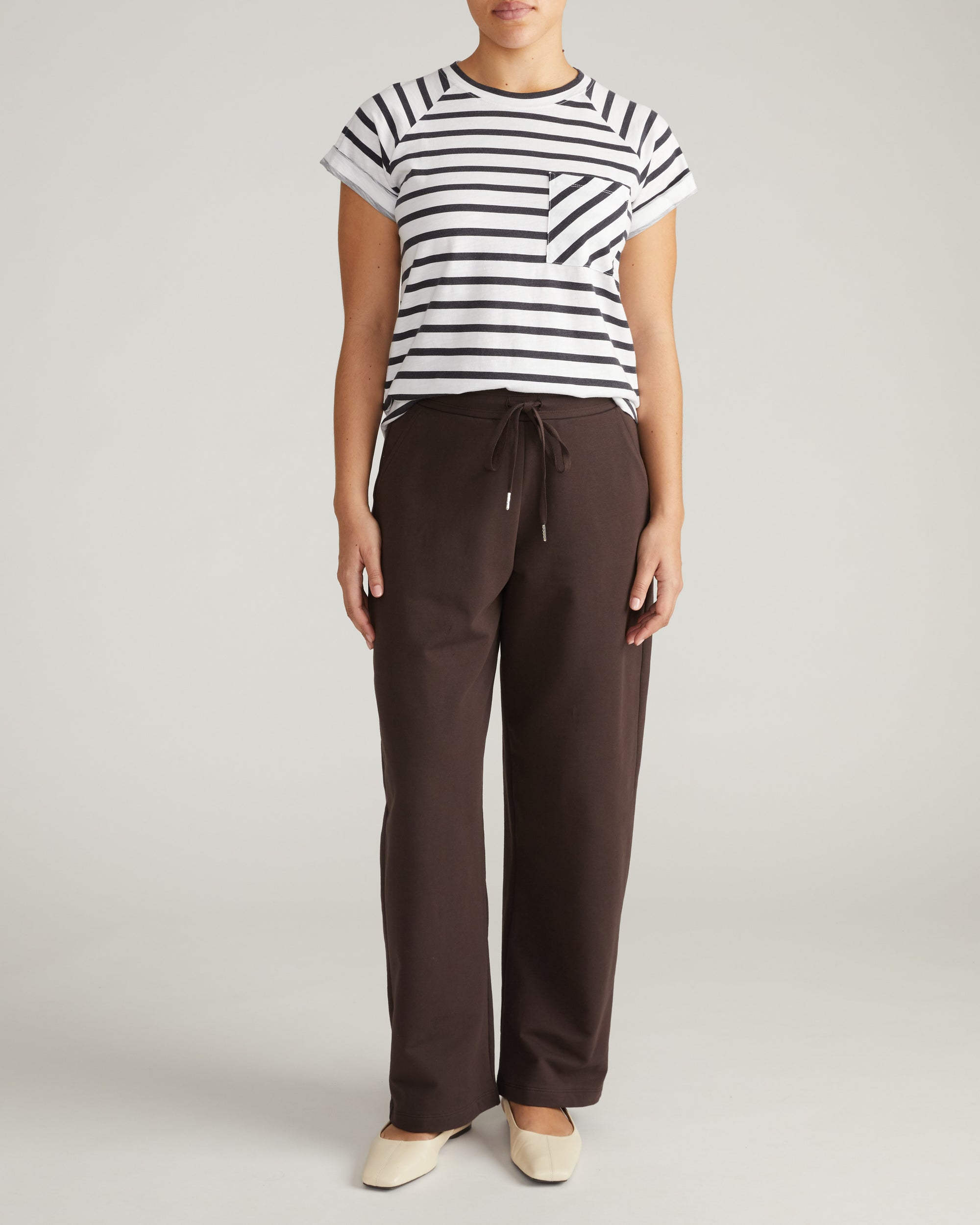 Light-As-Air Boy Tee - Zen Stripe | Plus Size & Straight Size Women's Fashion | Universal Standard