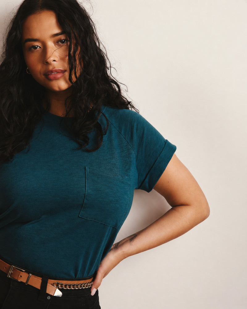 Light-As-Air Boy Tee - Ink Blue | Plus Size & Straight Size Women's Fashion | Universal Standard