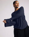 Yasmin Flare Sleeve Ribbed Top - Midnight | Plus Size & Straight Size Women's Fashion | Universal Standard