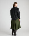Janet Tie-Neck Cotton Poplin Shirt - Black | Plus Size & Straight Size Women's Fashion | Universal Standard