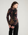 Tau Wrap Neck Liquid Jersey Top - Poppy Field Print | Plus Size & Straight Size Women's Fashion | Universal Standard
