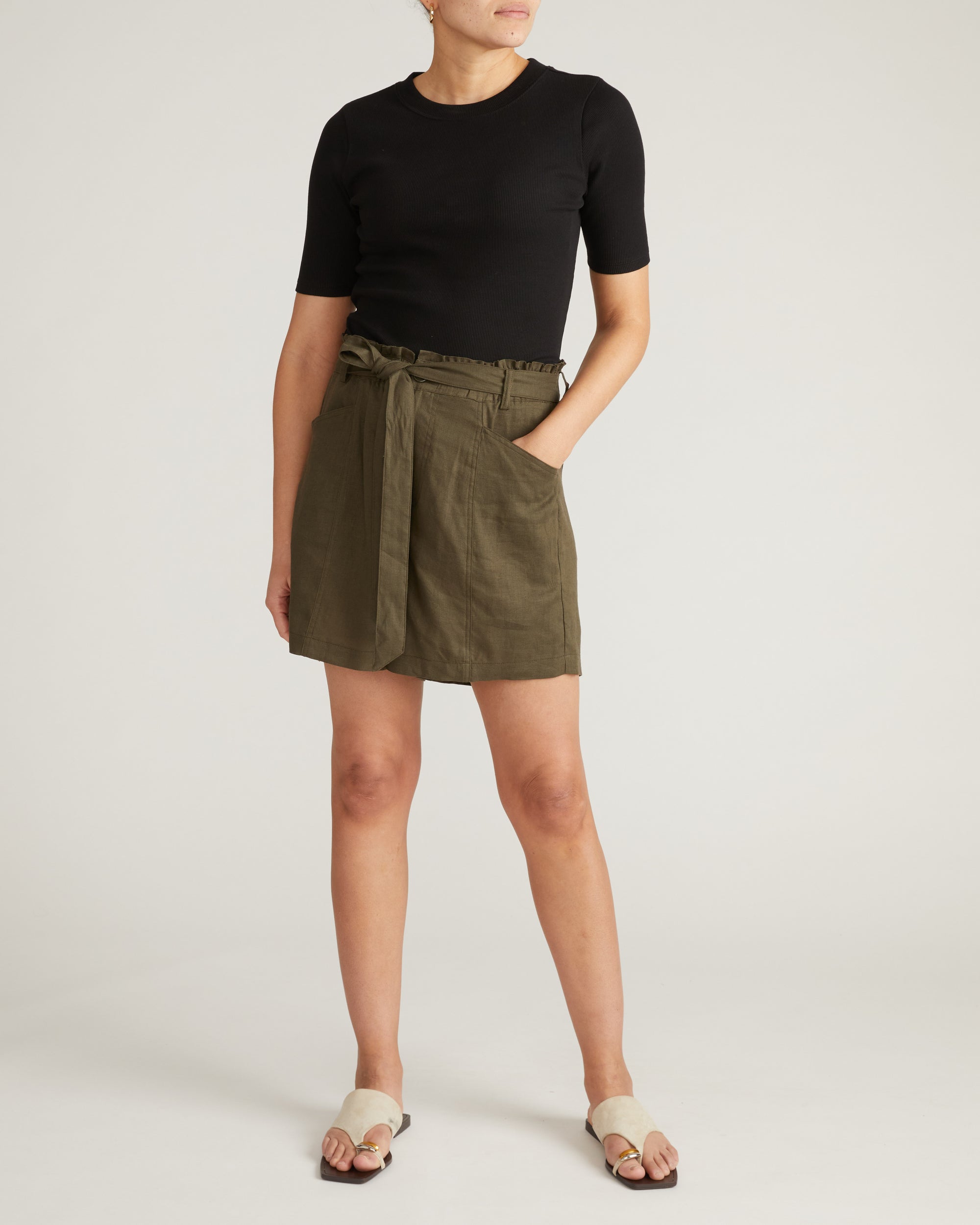 Classic Ribbed Tee - Black | Plus Size & Straight Size Women's Fashion | Universal Standard