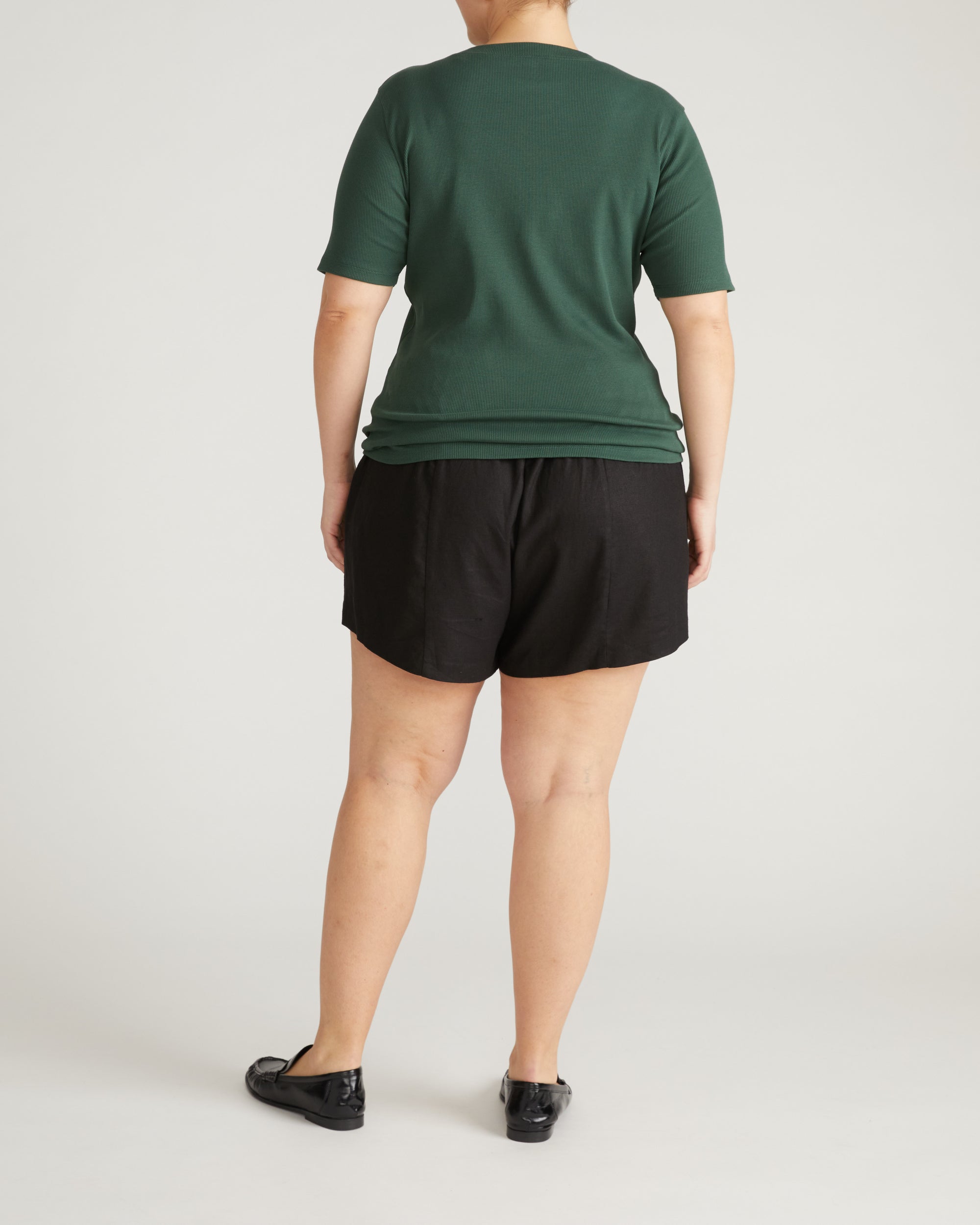 Classic Ribbed Tee - Conifer | Plus Size & Straight Size Women's Fashion | Universal Standard