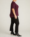 Pouf Sleeve Tee - Acai | Plus Size & Straight Size Women's Fashion | Universal Standard