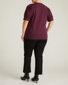 Pouf Sleeve Tee - Acai | Plus Size & Straight Size Women's Fashion | Universal Standard