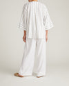 Elio V-Neck Linen Blend Top - Mayfair Stripe | Plus Size & Straight Size Women's Fashion | Universal Standard