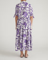 Luisa Short Sleeve Linen Shirt - Purple Majolica Print | Plus Size & Straight Size Women's Fashion | Universal Standard