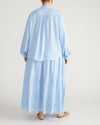 Frances Embroidered Linen Blouse - Cielo Blue | Plus Size & Straight Size Women's Fashion | Universal Standard
