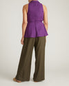 Adelaide Sleeveless Linen Blend Shirt - Dreamy Purple | Plus Size & Straight Size Women's Fashion | Universal Standard