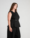 Lando Sculpted Ponte Top - Black | Plus Size & Straight Size Women's Fashion | Universal Standard