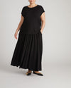 Alida Draped Liquid Jersey Top - Black | Plus Size & Straight Size Women's Fashion | Universal Standard