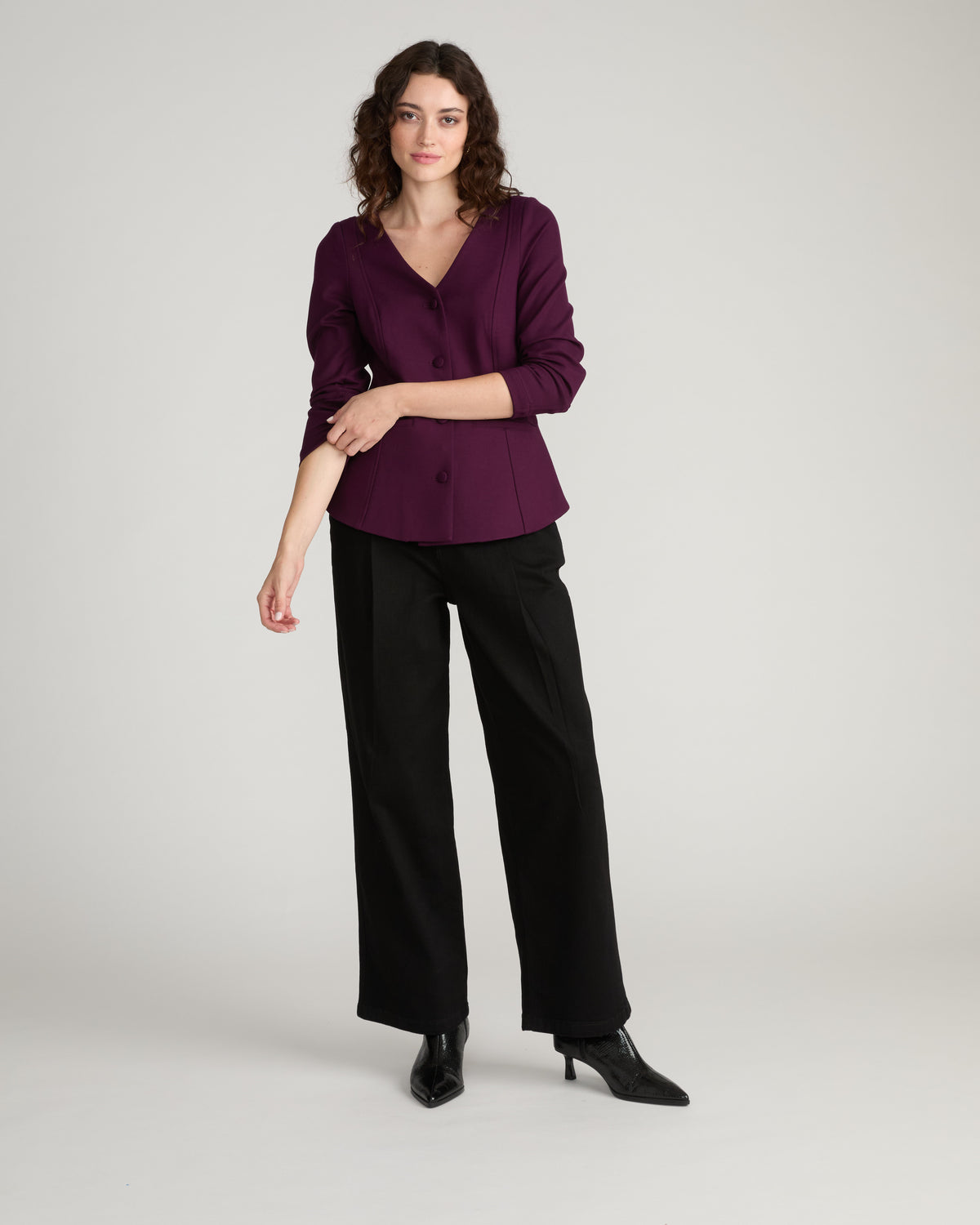 Statement Tailored Ponte Top - Gamay
