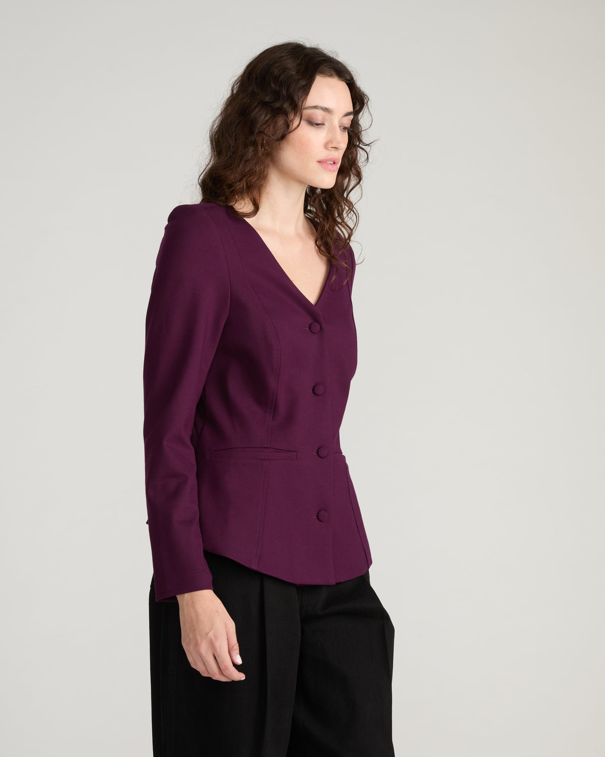 Statement Tailored Ponte Top - Gamay
