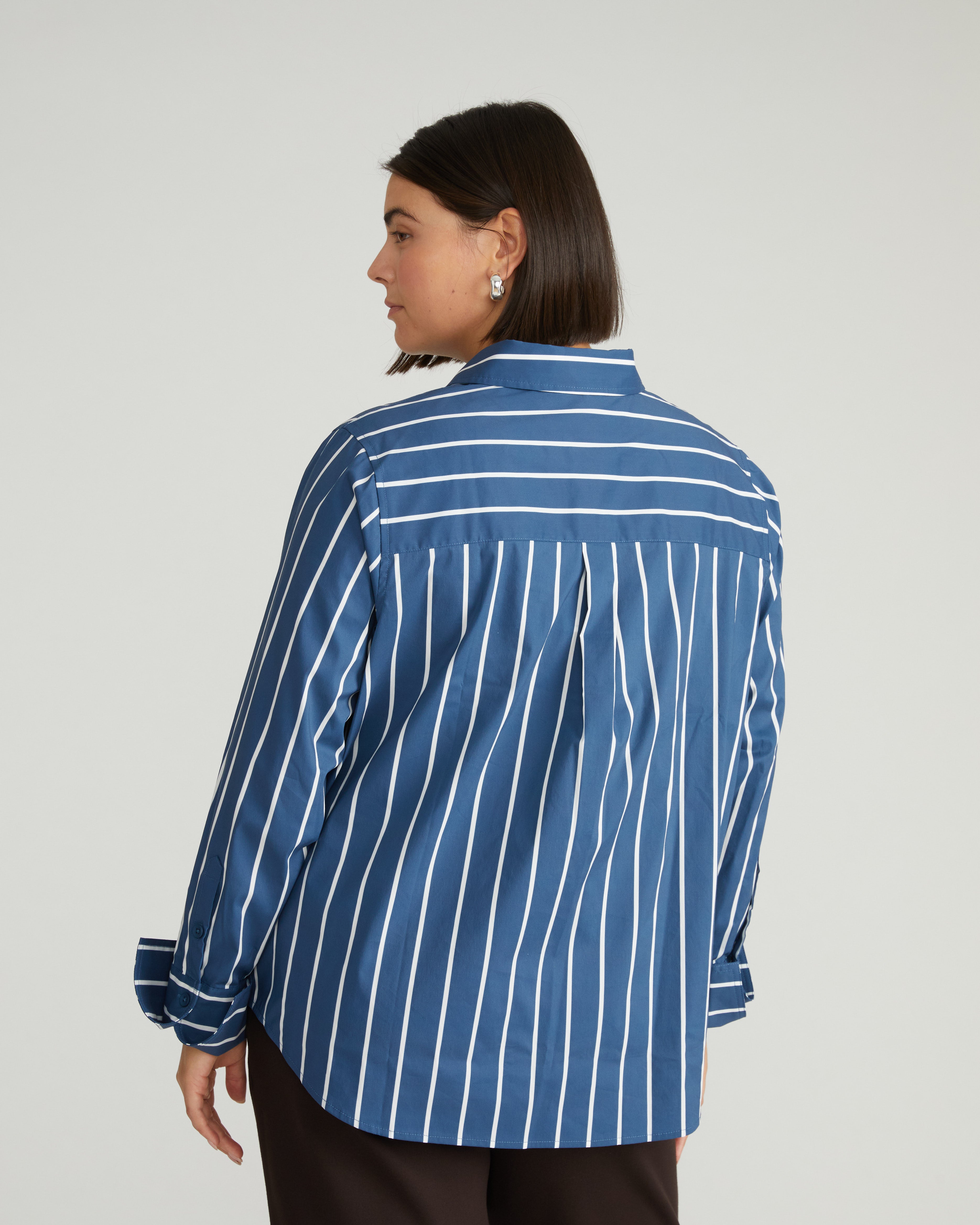 Henning x US Madison Shirt - Ensign Blue/White Stripe – Universal